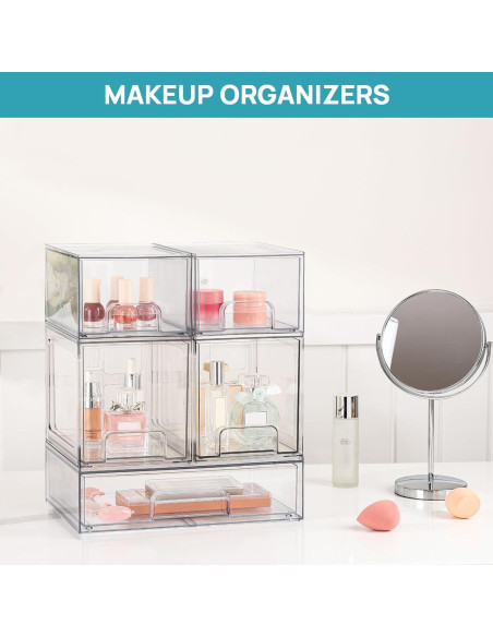 Cajones de Almacenamiento Apilables Vtopmart 4 Piezas 16.76 cm