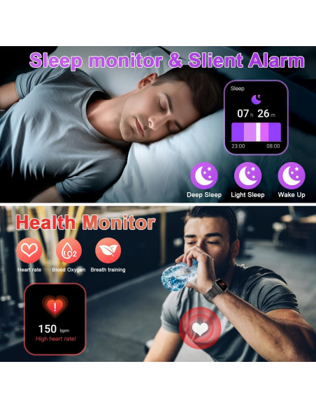 Reloj Inteligente Kimeag H31 Fitness Impermeable Negro