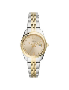 Reloj de Cuarzo Mini Scarlette Fossil 32mm Bicolor Oro/Plata