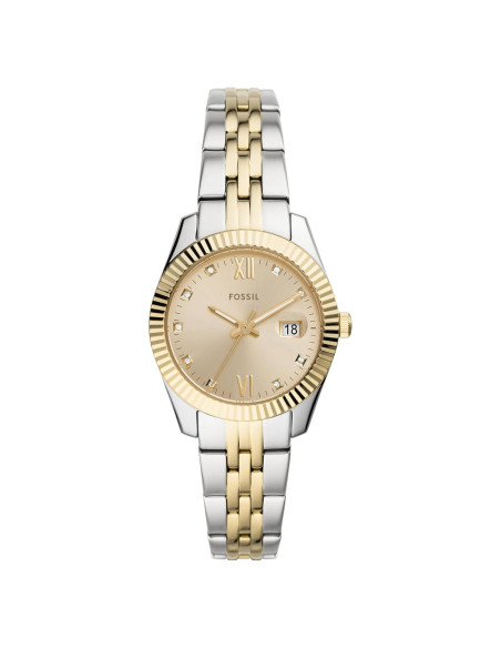 Reloj de Cuarzo Mini Scarlette Fossil 32mm Bicolor Oro/Plata
