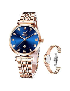 Reloj OLEVS para Mujeres Acero Inoxidable Rosa 33mm