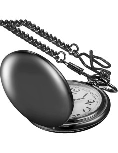 Reloj de bolsillo SwitchMe PK120115 negro con cadena 2