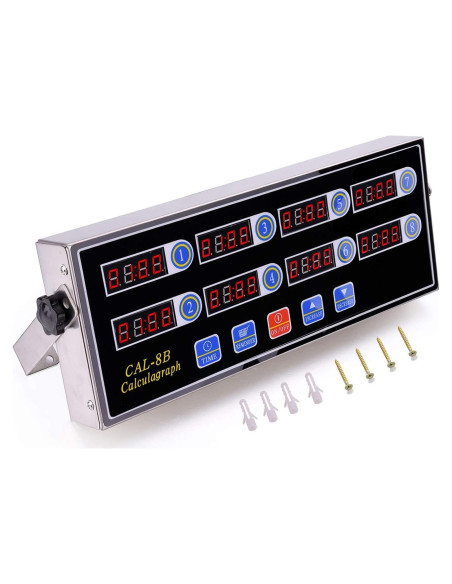 Temporizador Digital de Cocina Genérico 8 Canales Alarma Fuerte