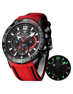 Reloj OLEVS Cronógrafo Hombre 46mm Impermeable Luminiscente