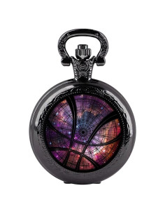 Reloj de bolsillo Tiong retro de cuarzo con cadena 80 cm