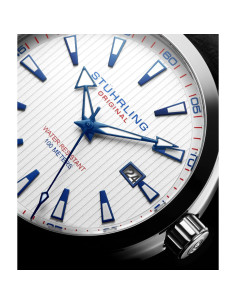 Reloj de vestir Stuhrling Original 3953 acero 42mm con fecha 2