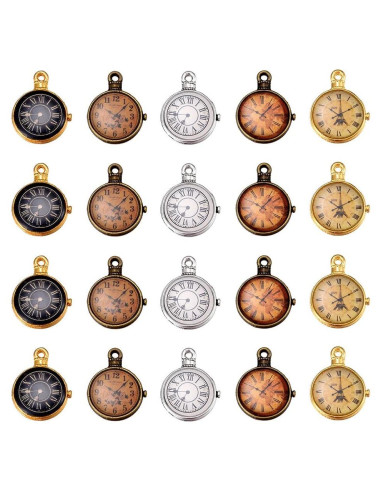 15 Piezas Reloj de Bolsillo Retro Accesorios Joyería DIY