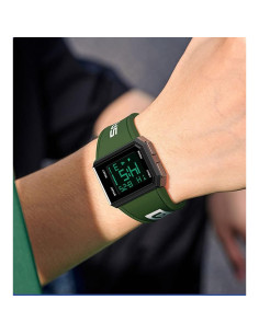 Reloj Digital Deportivo ADSBIAOYE Verde Multifuncional 2