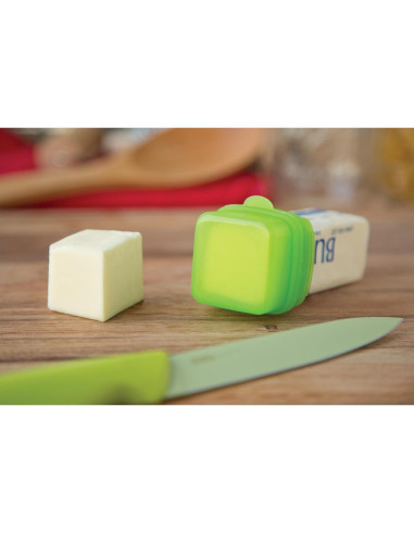 Cubierta Medidora de Mantequilla Healthy Measures 3.81 cm Verde