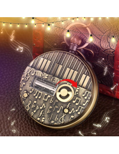 Reloj de bolsillo FUNGORGT D-Bronce 6.4x7 cm musical 2