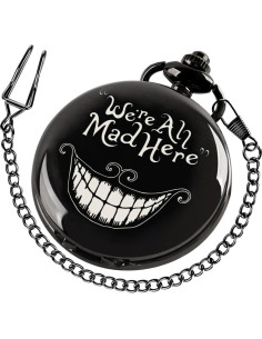 Reloj de bolsillo Alwesam con cadena de 38 cm y números romanos 2