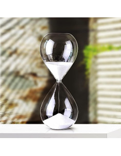 Reloj de Arena Falytemow 60 Minutos Vidrio Blanco 23.5 cm 2