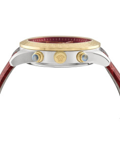 Reloj de lujo Versace Greca Chrono 40mm correa roja 2