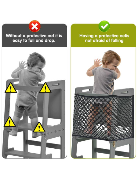 Red de Seguridad JZHLLA para Torre de Niños Negra