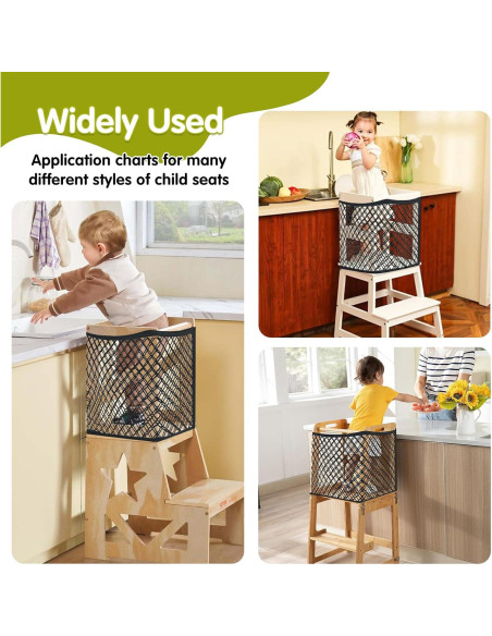 Red de Seguridad JZHLLA para Torre de Niños Negra