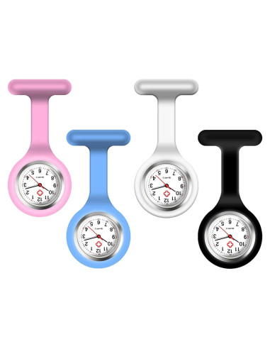Paquete de 4 Relojes de Enfermera AGEN KGEN Clip Luminosa