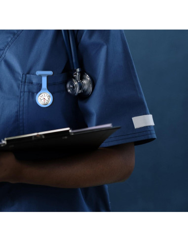 Paquete de 4 Relojes de Enfermera AGEN KGEN Clip Luminosa