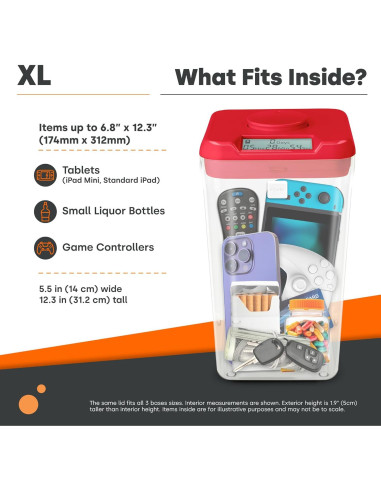 Contenedor de bloqueo Kitchen Safe XL 31.24 cm programable