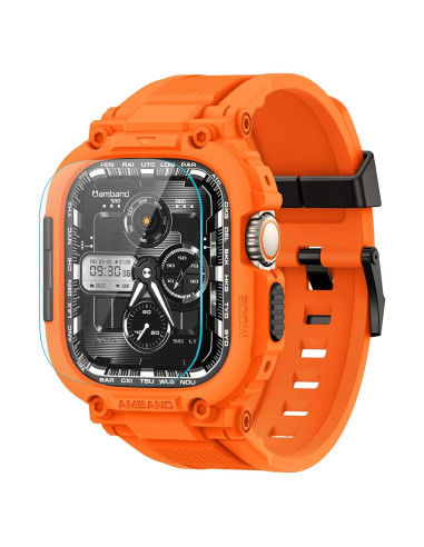 Funda amBand con protector para Apple Watch Ultra 49mm Naranja