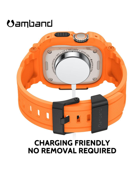 Funda amBand con protector para Apple Watch Ultra 49mm Naranja