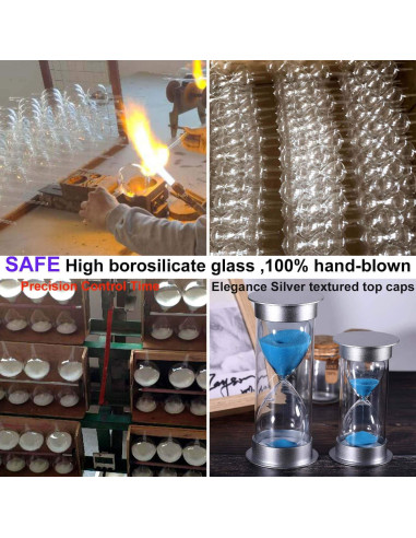 Reloj de Arena SuLiao 30 Minutos Acrílico Azul