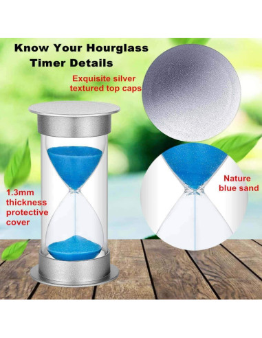 Reloj de Arena SuLiao 30 Minutos Acrílico Azul