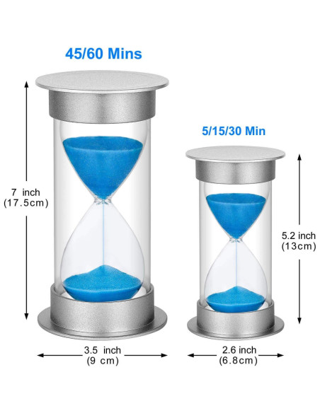 Reloj de Arena SuLiao 30 Minutos Acrílico Azul