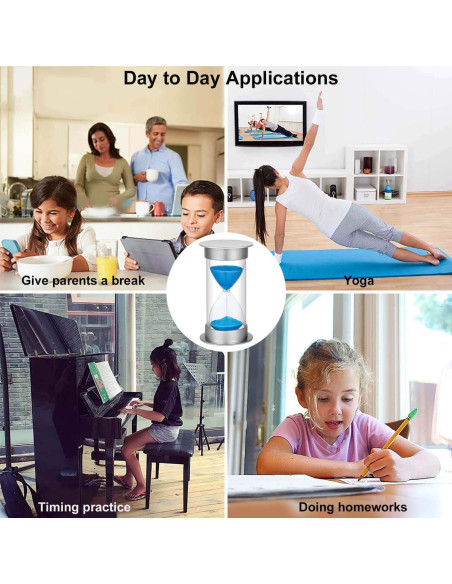 Reloj de Arena SuLiao 30 Minutos Acrílico Azul