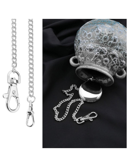 Cadena de Reloj de Bolsillo SING F LTD 37 cm Metal Plata