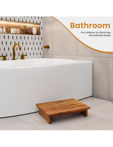 Taburete de Madera HOLANA 8.89 cm Antideslizante Acacia