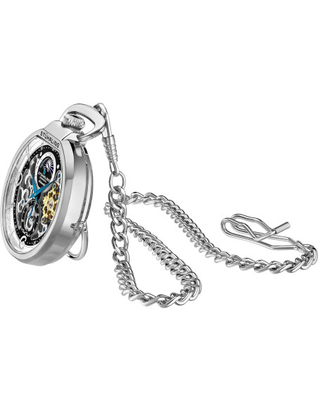 Reloj de bolsillo automático Stuhrling Original 991 plata