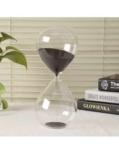 Reloj de Arena HoveBeaty 15 Minutos Vidrio Negro