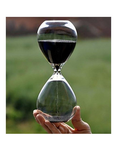 Reloj de Arena HoveBeaty 15 Minutos Vidrio Negro