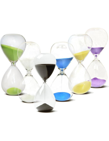 Reloj de Arena HoveBeaty 15 Minutos Vidrio Negro