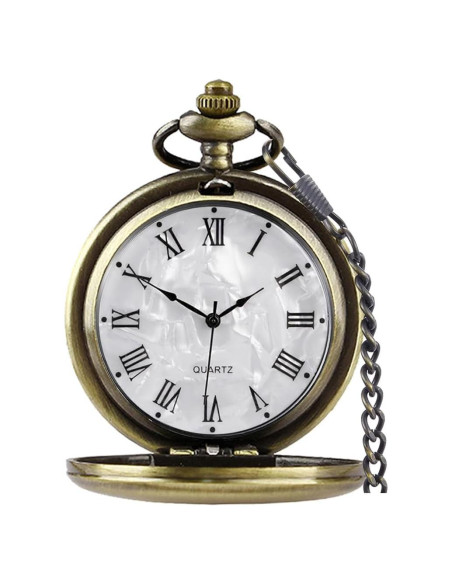 Reloj de bolsillo Tiong con cadena y grabado personalizado