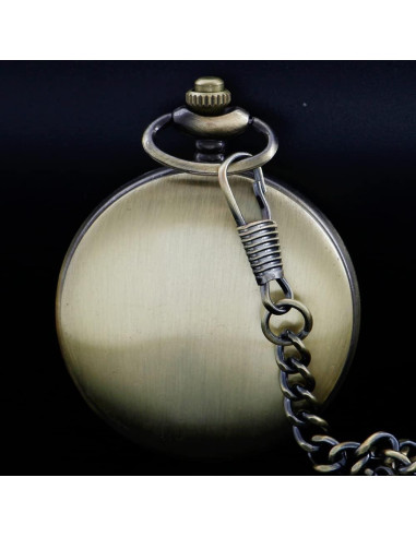 Reloj de bolsillo Tiong con cadena y grabado personalizado