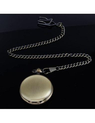 Reloj de bolsillo Tiong con cadena y grabado personalizado