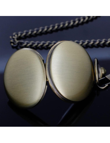 Reloj de bolsillo Tiong con cadena y grabado personalizado