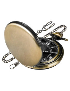 Reloj de bolsillo SwitchMe de cuarzo con cadena bronce