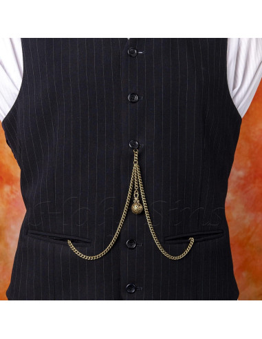 Cadena de Reloj de Bolsillo Doble Albert Bronce 30,48 cm