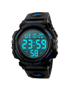 Reloj Deportivo Digital MJSCPHBJK 50m Impermeable Azul