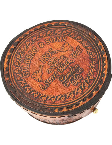 Brass Nautical Reloj de Sol Antiguo en Caja Regalo 9x9 cm