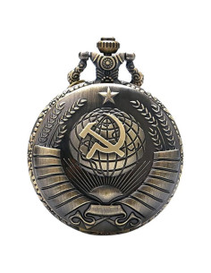 Reloj de Bolsillo KDJSTORE Cuarzo Vintage con Cadena