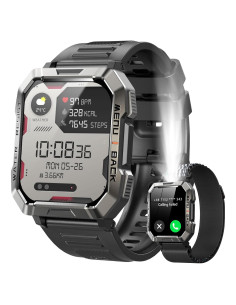 Reloj Inteligente Militar IOWODO W60 2.01'' Bluetooth 100 Días