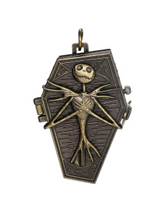 Reloj de bolsillo esqueleto JewelryWe 7.87x5.33cm para Halloween