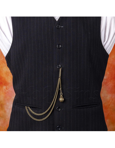 Cadena Reloj de Bolsillo Albert Bronce Hecha a Mano 30cm