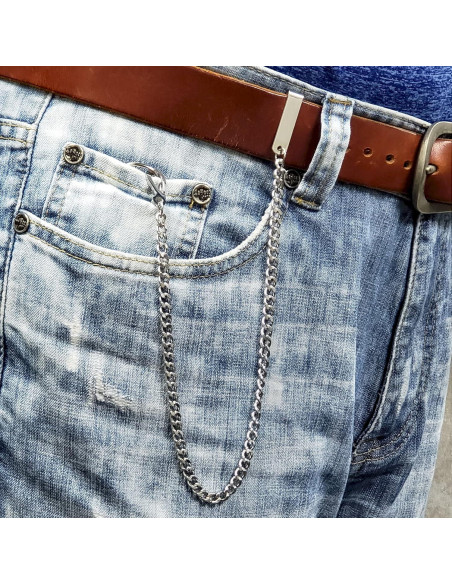 Cadena de Reloj de Bolsillo E-Tech FCS90 Acero Inoxidable 32 CM