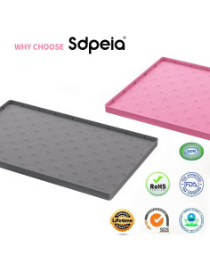 Mat de Lavabo Sdpeia 71x48 cm Silicona Impermeable 2