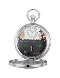 Reloj de bolsillo musical Alwesam TD001 con cadena azul 2