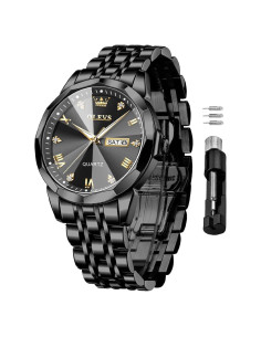Reloj de Pulsera OLEVS para Hombres Acero Inoxidable 41mm